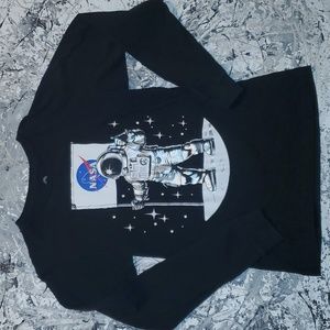 Akademics NASA mens long sleeve graphic tee